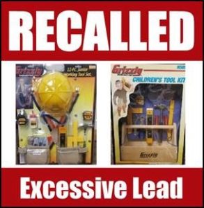 Children's Tool Kits Recalled by Grizzly Industrial Due to