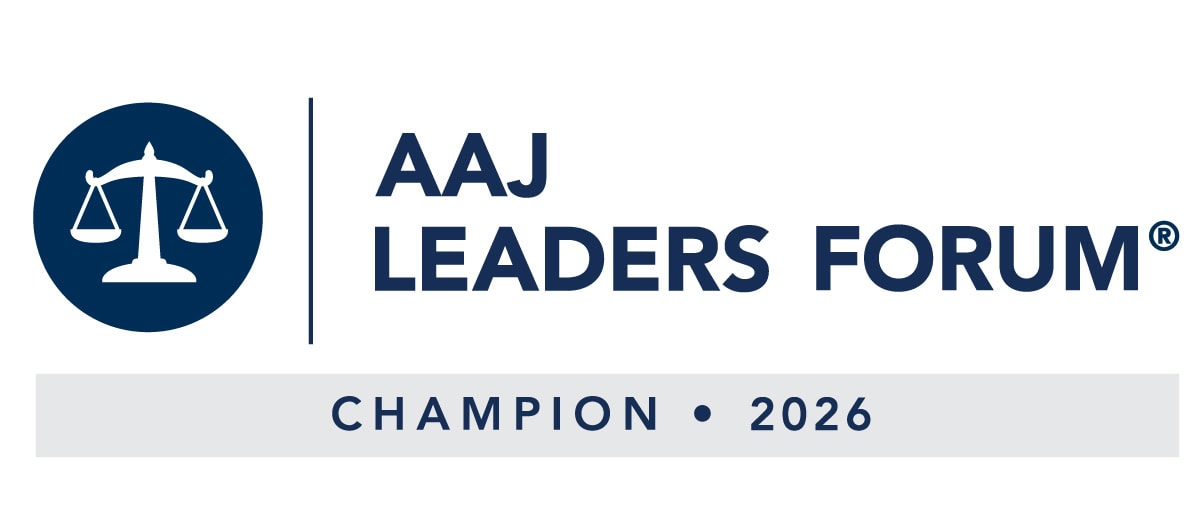American Association for Justice Leaders Forum Champion logo